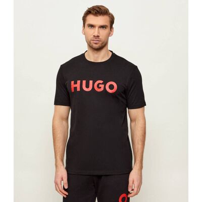 HUGO T-shirt Dulivio Regular Fit czarny XXL HUGO T-shirt Dulivio Regular Fit czarny XXL