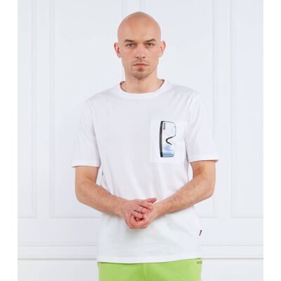 Boss ORANGE T-shirt TeeVibes Relaxed fit biały S Boss ORANGE T-shirt TeeVibes Relaxed fit biały S