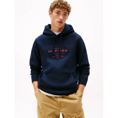 Tommy Hilfiger Bluza OVAL GRAPHIC Relaxed fit granatowy M Tommy Hilfiger Bluza OVAL GRAPHIC Relaxed fit granatowy M