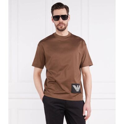Giorgio Armani Emporio Armani T-shirt Regular Fit brązowy XL Giorgio Armani Emporio Armani T-shirt Regular Fit brązowy XL