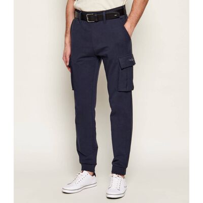 Aeronautica Militare Spodnie cargo Tapered fit granatowy XL Aeronautica Militare Spodnie cargo Tapered fit granatowy XL