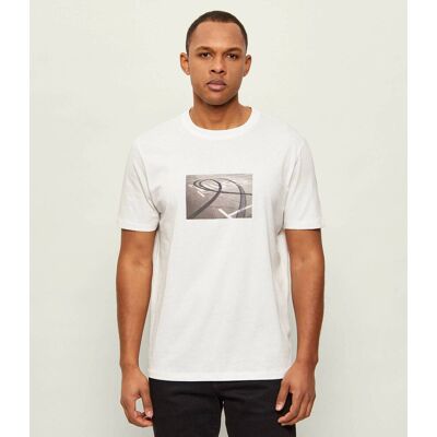 HUGO T-shirt Dostino Regular Fit biały XS HUGO T-shirt Dostino Regular Fit biały XS
