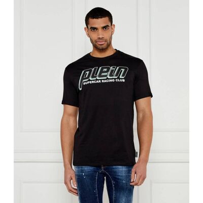 Philipp Plein T-shirt Racing Club Regular Fit czarny XL Philipp Plein T-shirt Racing Club Regular Fit czarny XL