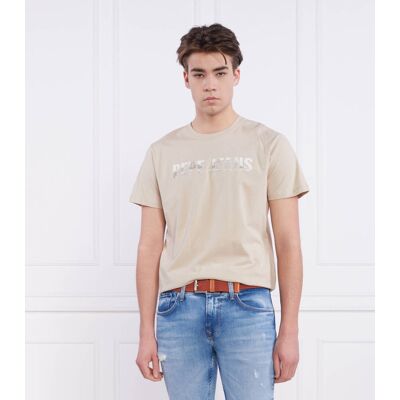 Pepe Jeans London T-shirt RIBALDO Regular Fit beżowy S Pepe Jeans London T-shirt RIBALDO Regular Fit beżowy S