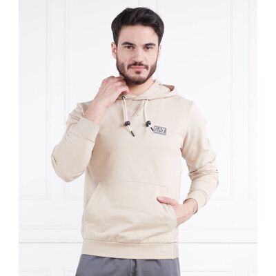 EA7 Bluza Regular Fit beżowy XXL EA7 Bluza Regular Fit beżowy XXL