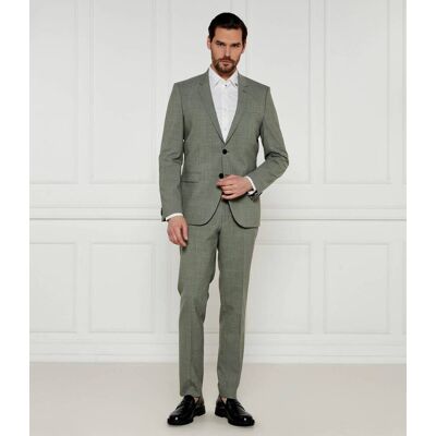 HUGO Wełniany garnitur Arti/Hesten232X Extra slim fit szary 56 HUGO Wełniany garnitur Arti/Hesten232X Extra slim fit szary 56