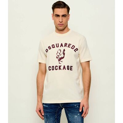 Dsquared2 T-shirt cool fit beżowy XL Dsquared2 T-shirt cool fit beżowy XL