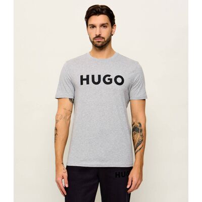 HUGO T-shirt Dulivio Regular Fit szary M HUGO T-shirt Dulivio Regular Fit szary M