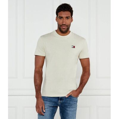 Tommy Jeans T-shirt Regular Fit beżowy L Tommy Jeans T-shirt Regular Fit beżowy L