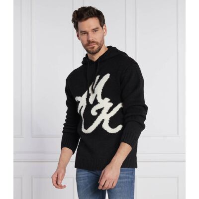 Michael Kors Sweter Regular Fit z dodatkiem wełny czarny XXL Michael Kors Sweter Regular Fit z dodatkiem wełny czarny XXL