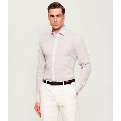 Sand Copenhagen Lniana koszula State Soft Regular Fit szary 39 Sand Copenhagen Lniana koszula State Soft Regular Fit szary 39