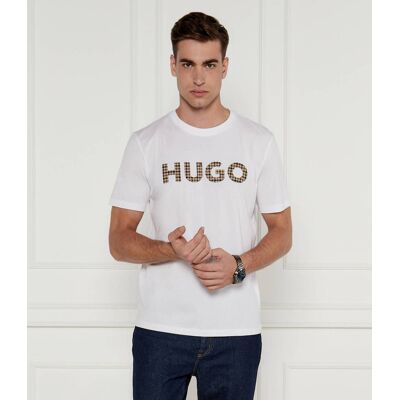 HUGO T-shirt Regular Fit biały XXL HUGO T-shirt Regular Fit biały XXL