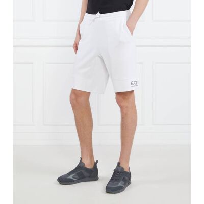 EA7 Szorty Regular Fit biały XXXL EA7 Szorty Regular Fit biały XXXL