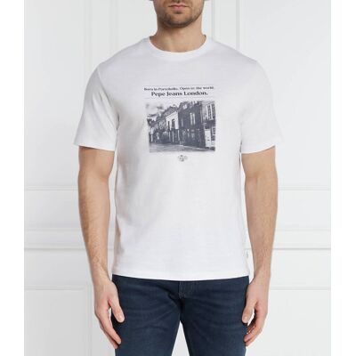 Pepe Jeans London T-shirt COOPER Regular Fit biały L Pepe Jeans London T-shirt COOPER Regular Fit biały L