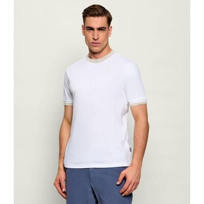 Boss BLACK T-shirt H-Tessler 238 Slim Fit mercerised biały XXL Boss BLACK T-shirt H-Tessler 238 Slim Fit mercerised biały XXL