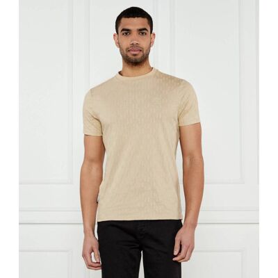 Karl Lagerfeld T-shirt Regular Fit beżowy M Karl Lagerfeld T-shirt Regular Fit beżowy M