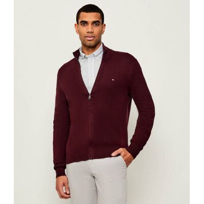 Tommy Hilfiger Sweter Regular Fit z dodatkiem kaszmiru bordowy M Tommy Hilfiger Sweter Regular Fit z dodatkiem kaszmiru bordowy M