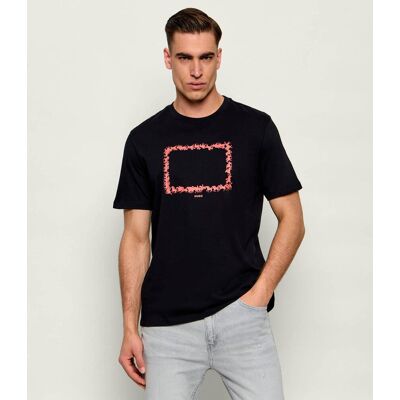 HUGO T-shirt Duhorse Regular Fit czarny XS HUGO T-shirt Duhorse Regular Fit czarny XS
