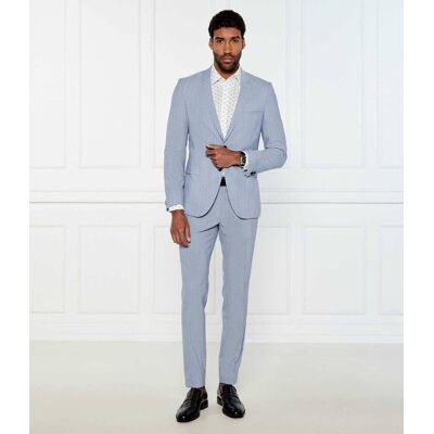 HUGO Wełniany garnitur Arti/Hesten232X Extra slim fit błękitny 48 HUGO Wełniany garnitur Arti/Hesten232X Extra slim fit błękitny 48