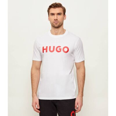 HUGO T-shirt Dulivio Regular Fit biały XL HUGO T-shirt Dulivio Regular Fit biały XL