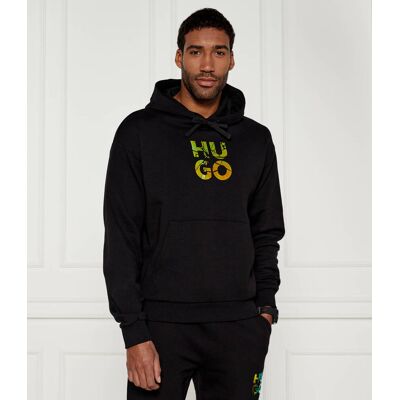 HUGO Bluza Diridood Relaxed fit czarny M HUGO Bluza Diridood Relaxed fit czarny M