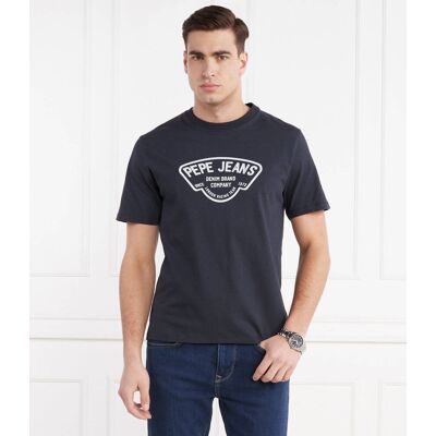 Pepe Jeans London T-shirt CHERRY Slim Fit granatowy M Pepe Jeans London T-shirt CHERRY Slim Fit granatowy M
