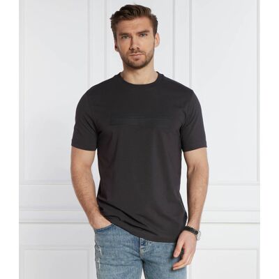 Boss GREEN T-shirt Tee 2 Regular Fit stretch grafitowy M Boss GREEN T-shirt Tee 2 Regular Fit stretch grafitowy M
