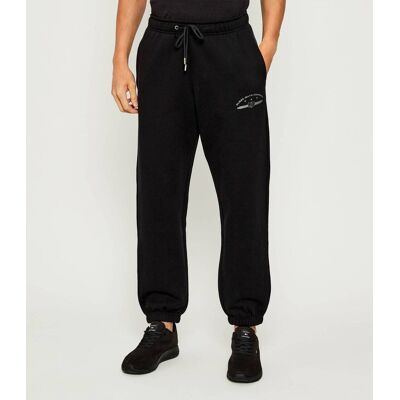 Guess Jeans Spodnie dresowe Relaxed fit czarny L Guess Jeans Spodnie dresowe Relaxed fit czarny L