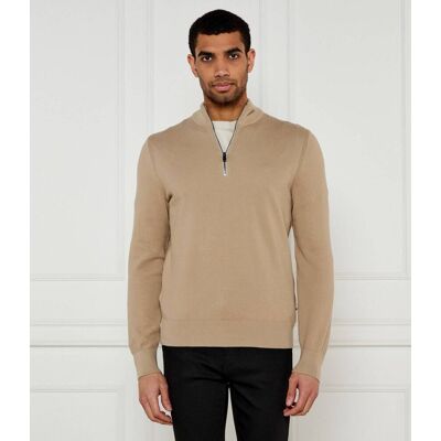 Boss BLACK Sweter Ebrando-P Regular Fit beżowy XXL Boss BLACK Sweter Ebrando-P Regular Fit beżowy XXL