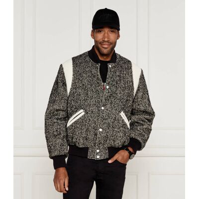 Kenzo Kurtka bomber Regular Fit z dodatkiem wełny szary L Kenzo Kurtka bomber Regular Fit z dodatkiem wełny szary L