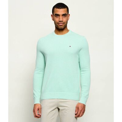 Tommy Hilfiger Sweter Regular Fit miętowy XL Tommy Hilfiger Sweter Regular Fit miętowy XL