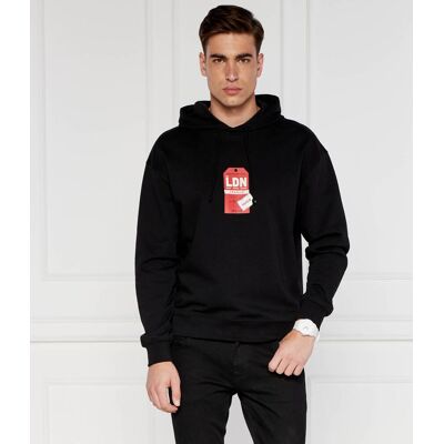 HUGO Bluza Dagunoso Regular Fit czarny S HUGO Bluza Dagunoso Regular Fit czarny S
