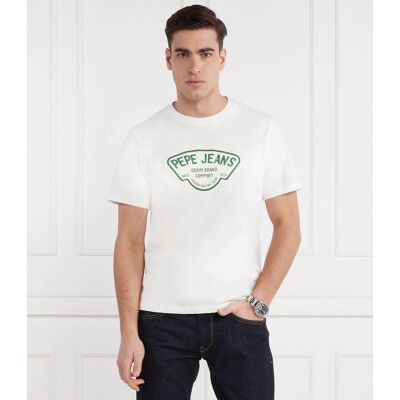 Pepe Jeans London T-shirt CHERRY Regular Fit biały XL Pepe Jeans London T-shirt CHERRY Regular Fit biały XL