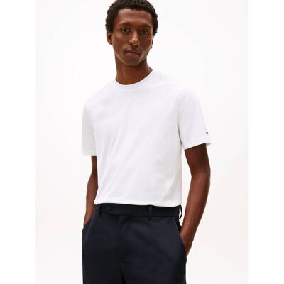 Tommy Hilfiger T-shirt ESSENTIAL Regular Fit mercerised biały S Tommy Hilfiger T-shirt ESSENTIAL Regular Fit mercerised biały S