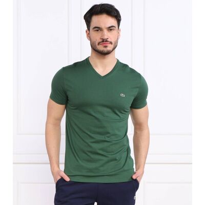 Lacoste T-shirt Regular Fit butelkowa zieleń S Lacoste T-shirt Regular Fit butelkowa zieleń S