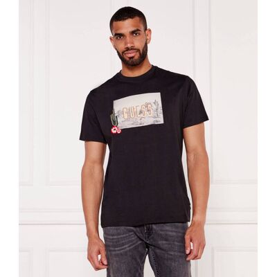 Guess T-shirt CACTUS GARDEN Regular Fit czarny L Guess T-shirt CACTUS GARDEN Regular Fit czarny L