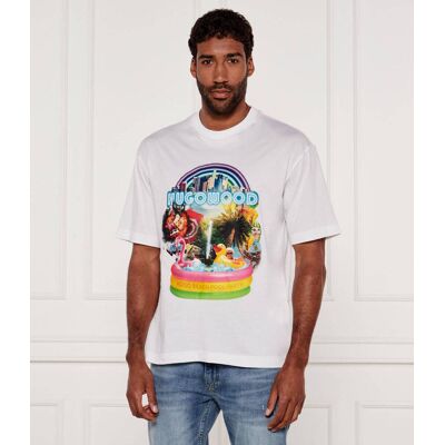 HUGO T-shirt Duwood Regular Fit biały XXL HUGO T-shirt Duwood Regular Fit biały XXL