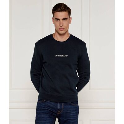 Guess Jeans Bluza Slim Fit granatowy S Guess Jeans Bluza Slim Fit granatowy S