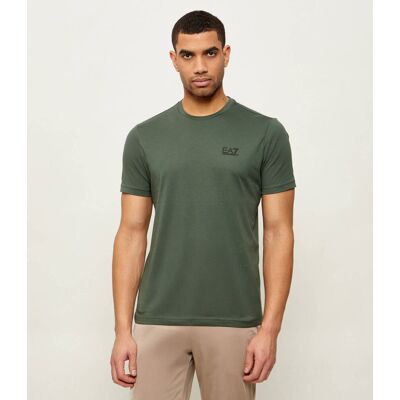 EA7 T-shirt Slim Fit oliwkowy XXL EA7 T-shirt Slim Fit oliwkowy XXL