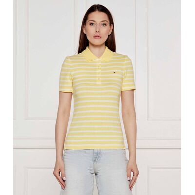 Tommy Hilfiger Polo 1985 Slim Fit pique żółty L Tommy Hilfiger Polo 1985 Slim Fit pique żółty L