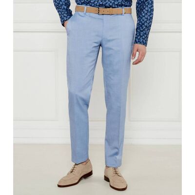 Joop! Spodnie Blayr Slim Fit z dodatkiem wełny błękitny 50 Joop! Spodnie Blayr Slim Fit z dodatkiem wełny błękitny 50