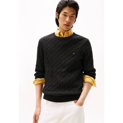 Tommy Hilfiger Sweter CLASSIC CABLE TH x F.C. Liverpool Regular Fit czarny XL Tommy Hilfiger Sweter CLASSIC CABLE TH x F.C. Liverpool Regular Fit czarny XL