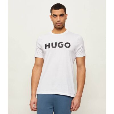 HUGO T-shirt Dulivio Regular Fit biały M HUGO T-shirt Dulivio Regular Fit biały M