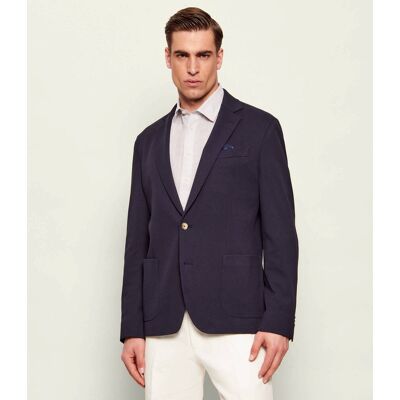 Sand Copenhagen Marynarka z poszetką Prince Regular Fit granatowy 52 Sand Copenhagen Marynarka z poszetką Prince Regular Fit granatowy 52