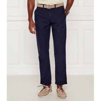Polo Ralph Lauren Lniane spodnie Straight fit granatowy 36/32 Polo Ralph Lauren Lniane spodnie Straight fit granatowy 36/32