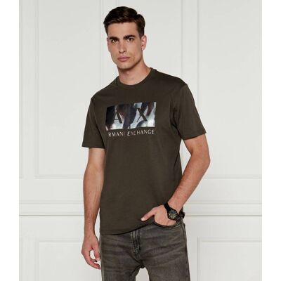 Giorgio Armani Exchange T-shirt Regular Fit khaki L Giorgio Armani Exchange T-shirt Regular Fit khaki L