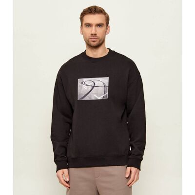 HUGO Bluza Dweel Relaxed fit czarny M HUGO Bluza Dweel Relaxed fit czarny M