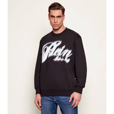 Philipp Plein Bluza Blur Signature Regular Fit czarny M Philipp Plein Bluza Blur Signature Regular Fit czarny M