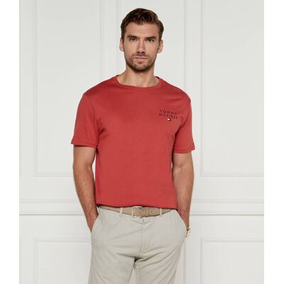 Tommy Hilfiger T-shirt Regular Fit koralowy L Tommy Hilfiger T-shirt Regular Fit koralowy L