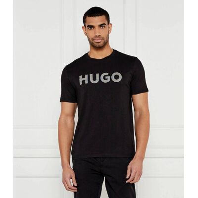 HUGO T-shirt Dulivio_U244 Regular Fit czarny XS HUGO T-shirt Dulivio_U244 Regular Fit czarny XS
